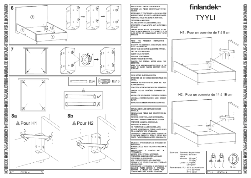 Página nº 1 - Manual de usuario Finlandek TYYLI