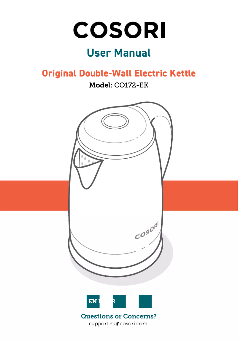 Página 1 del manual Manual de usuario Cosori CO172-EK