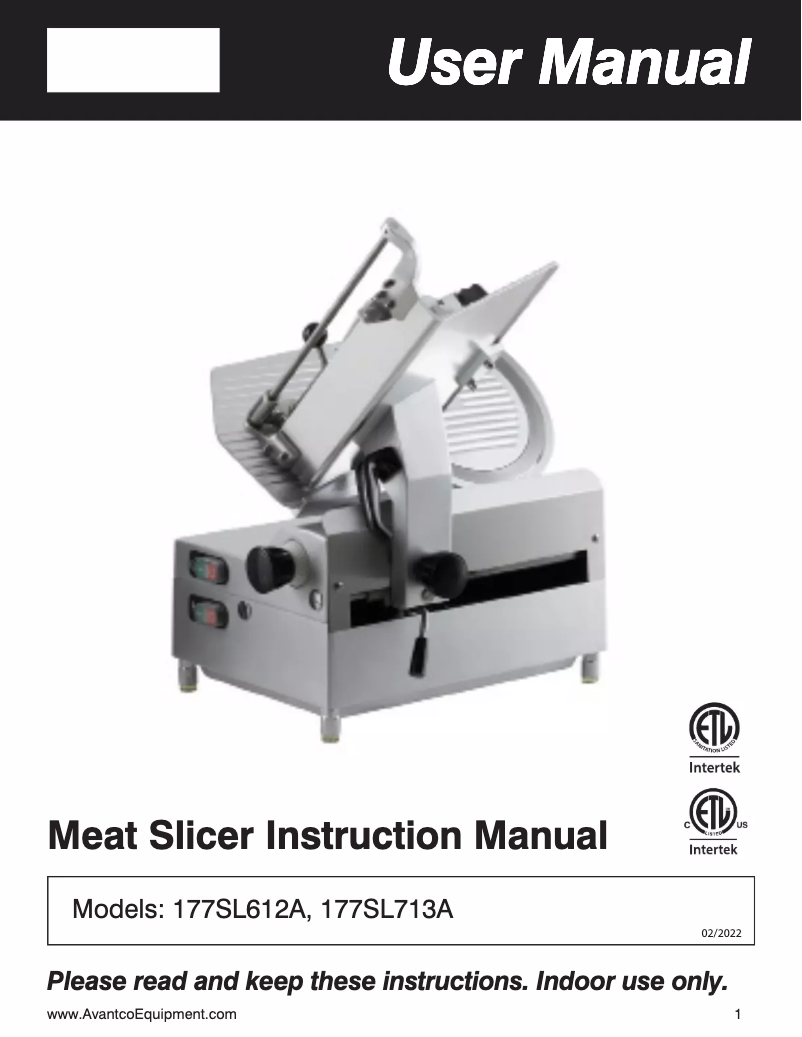 Imagen de la primera página del manual del dispositivo SL713A