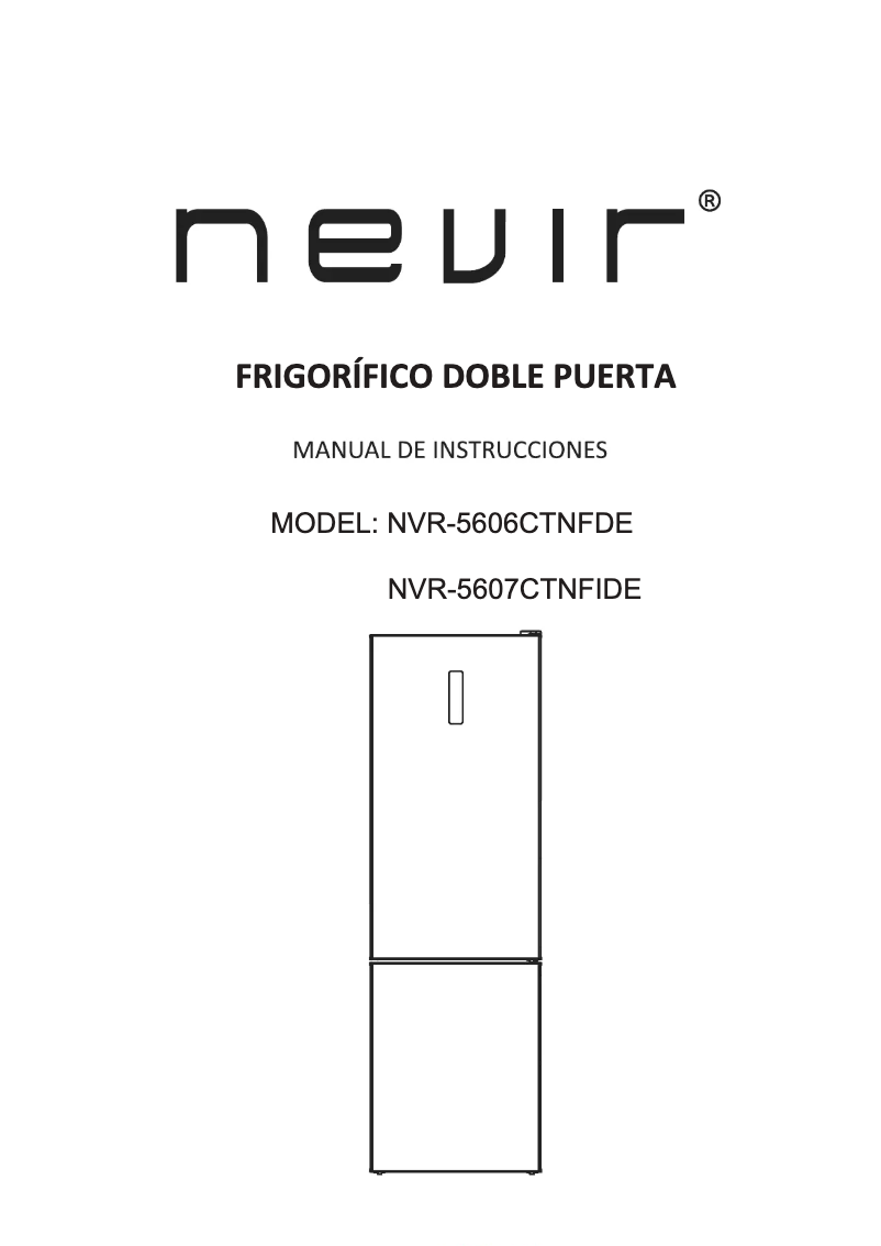 Imagen de la primera página del manual del dispositivo NVR-5607CTNFIDE