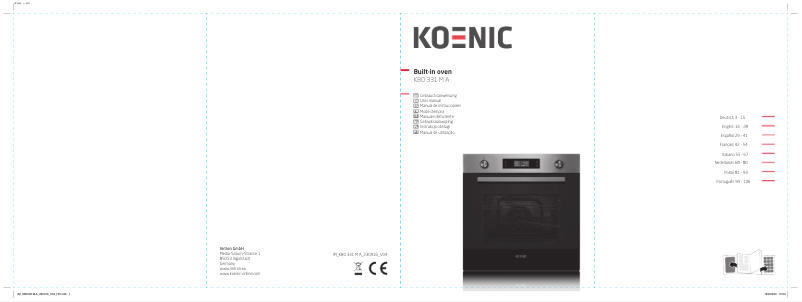 Imagen de la primera página del manual del dispositivo KBO 331 M A