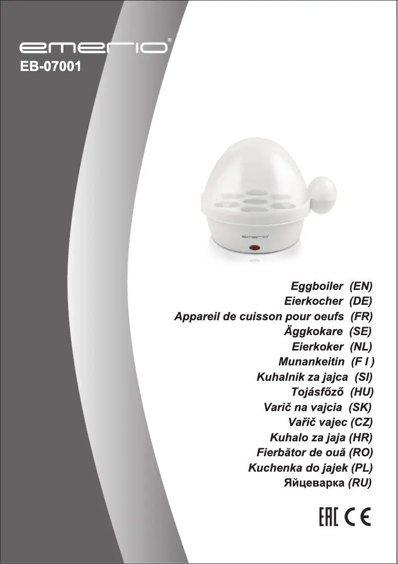 Página nº 1 - Manual de usuario Emerio EB-07001