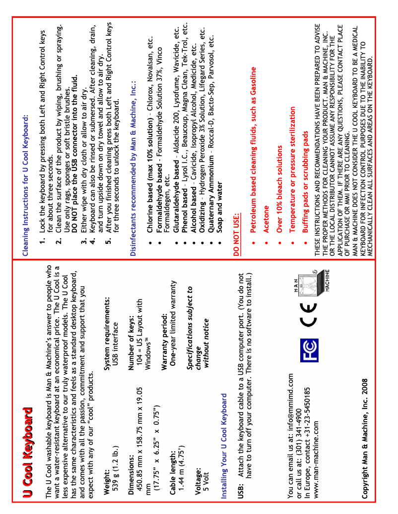 Imagen de la primera página del manual del dispositivo U Cool MEDITECH