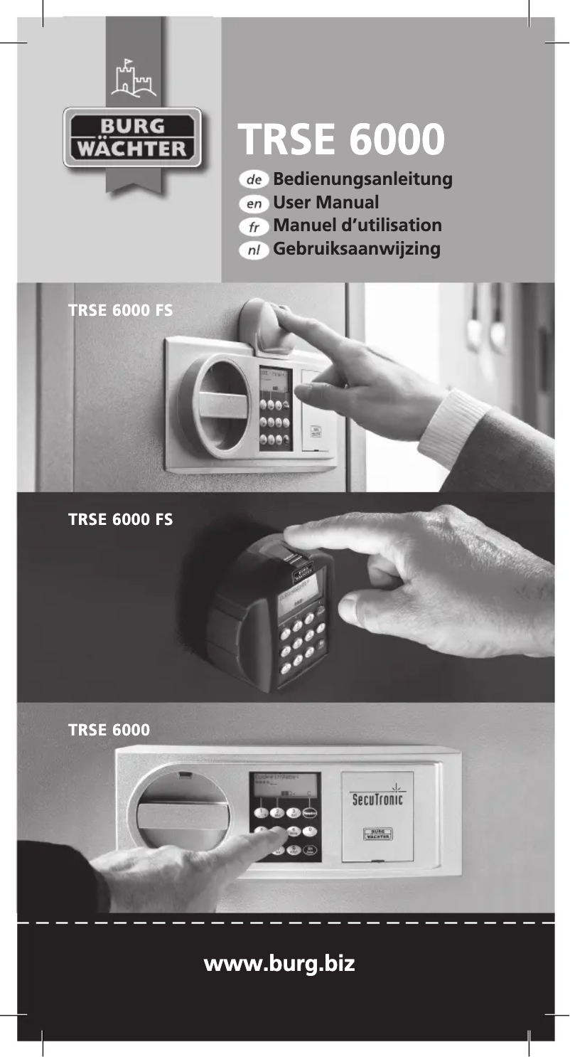 Página 1 del manual Manual de usuario Burg Wächter Royal 512