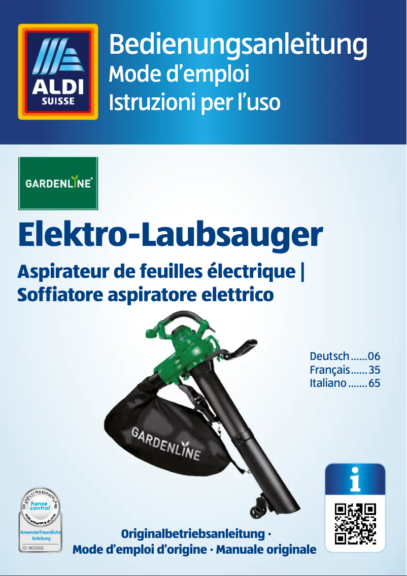 Página 1 del manual Manual de usuario Gardenline GLLS 2302