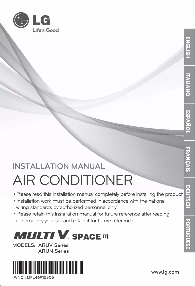 Imagen de la primera página del manual del dispositivo ARUV80LL2