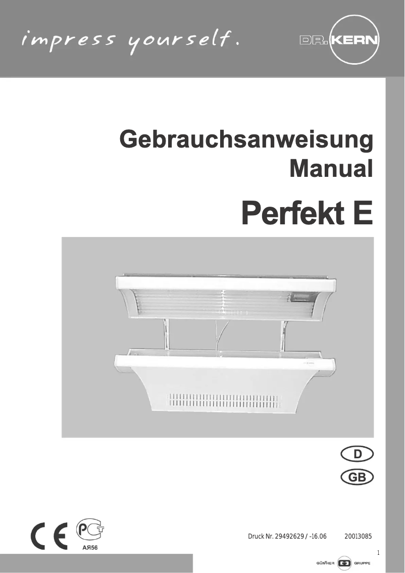 Página 1 del manual Manual de usuario Dr. Kern Perfekt E