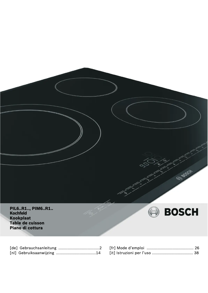 Página nº 1 - Manual de usuario Bosch PIL651R14E