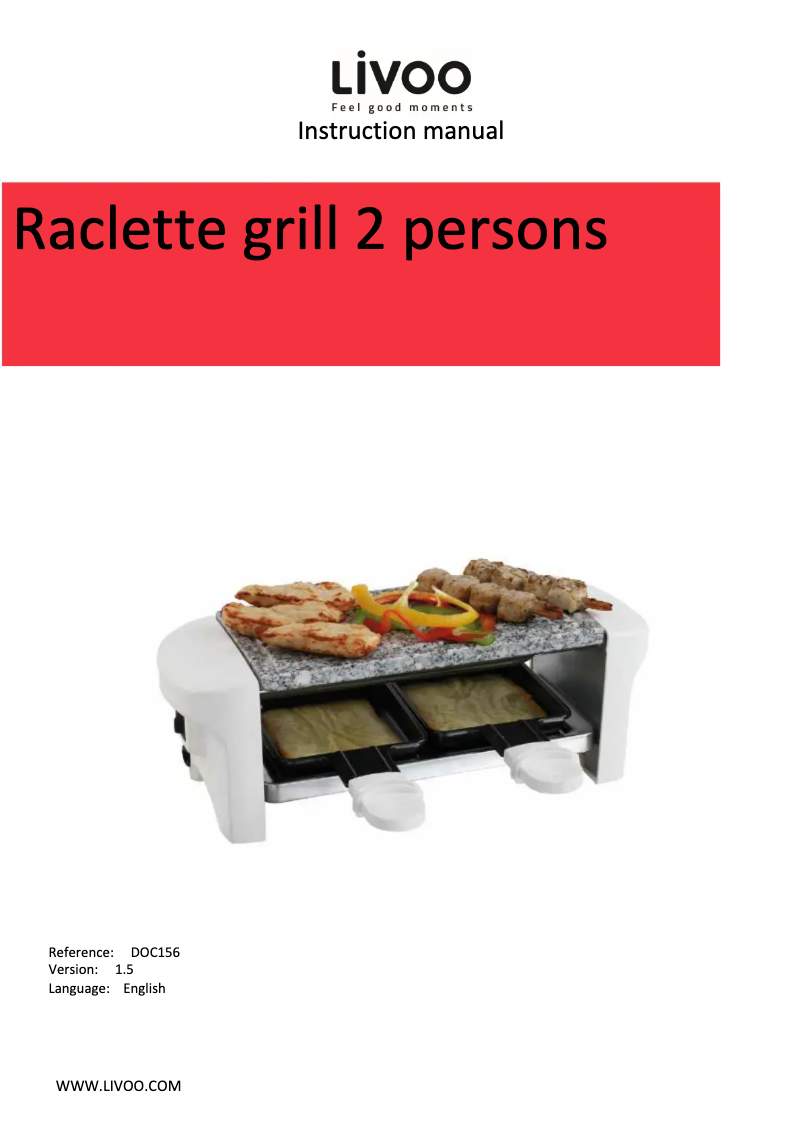 Imagen de la primera página del manual del dispositivo DOC156