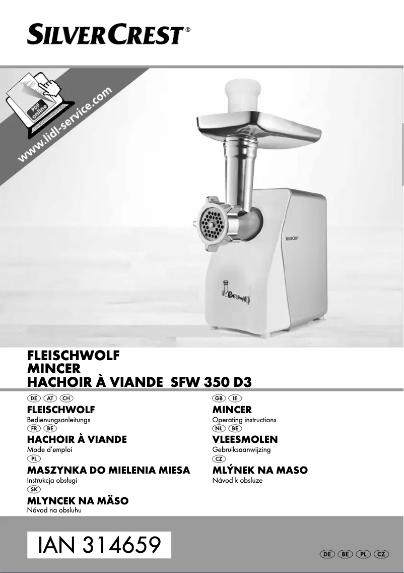 Página 1 del manual Manual de usuario SilverCrest SFW 350 D3