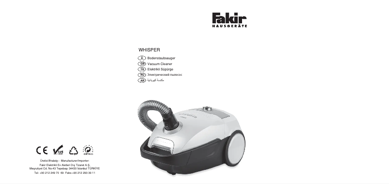 Imagen de la primera página del manual del dispositivo Whisper