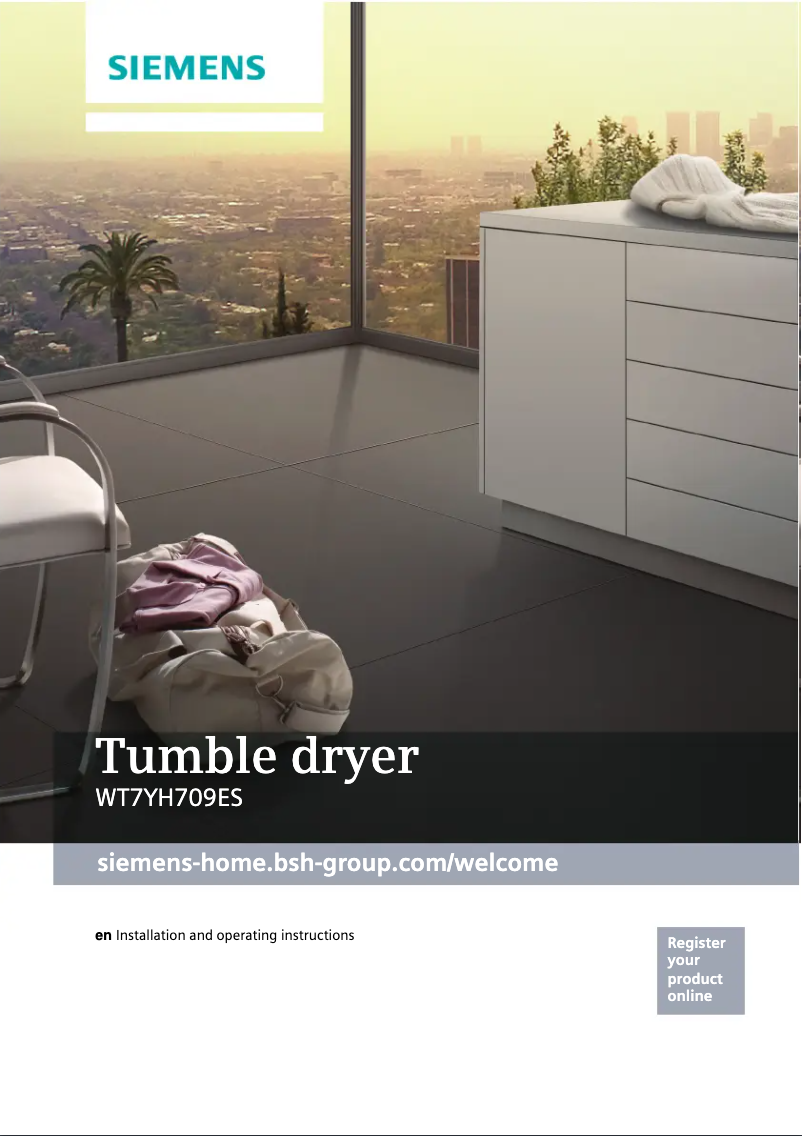 Página nº 1 - Manual de usuario Siemens WT7YH709ES