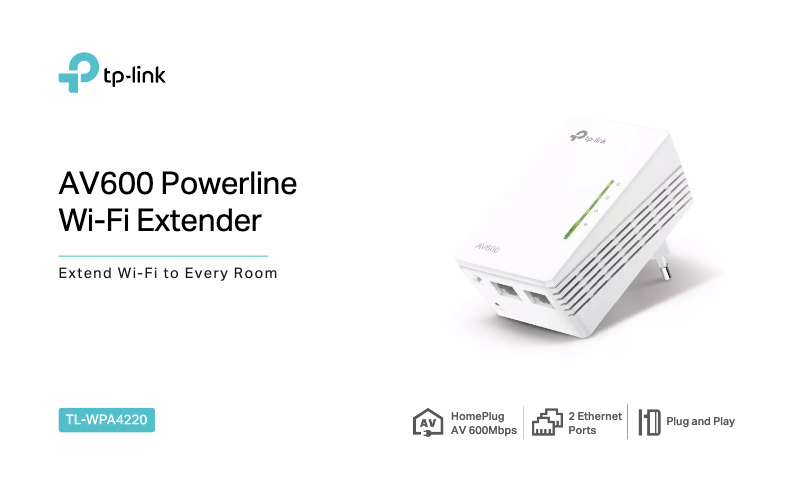 Imagen de la primera página del manual del dispositivo TL-WPA4220