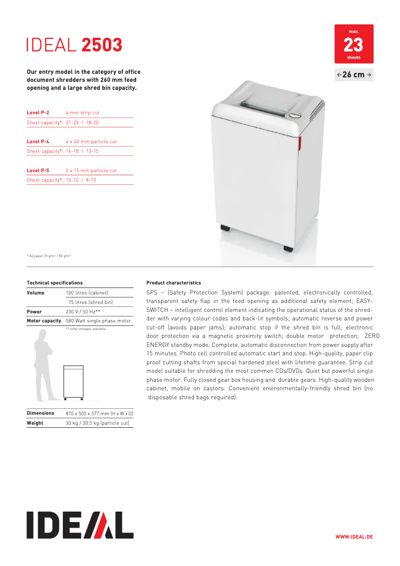 Imagen de la primera página del manual del dispositivo 2503