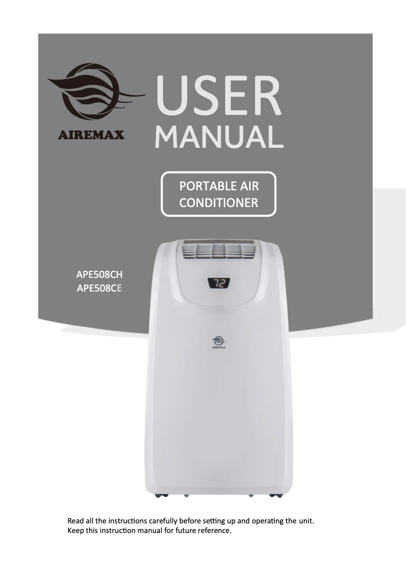 Imagen de la primera página del manual del dispositivo APE508CE