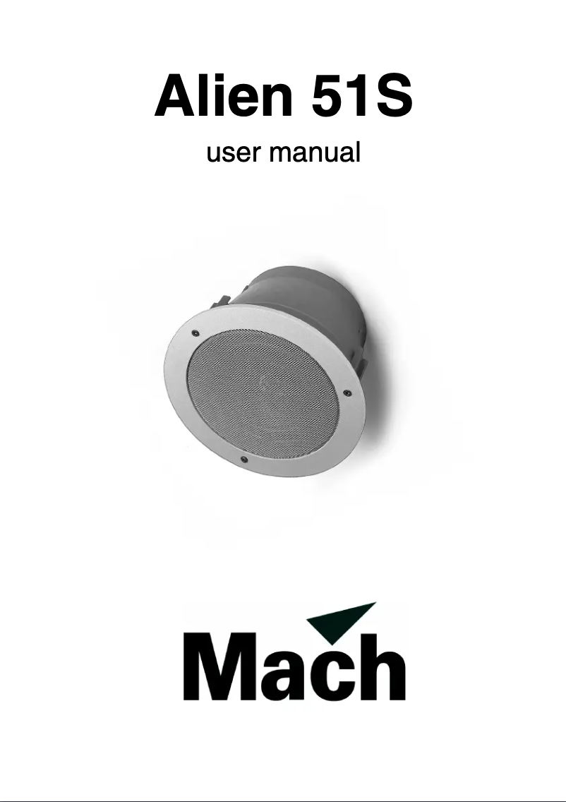 Página 1 del manual Manual de usuario Martin Mach Alien 51S