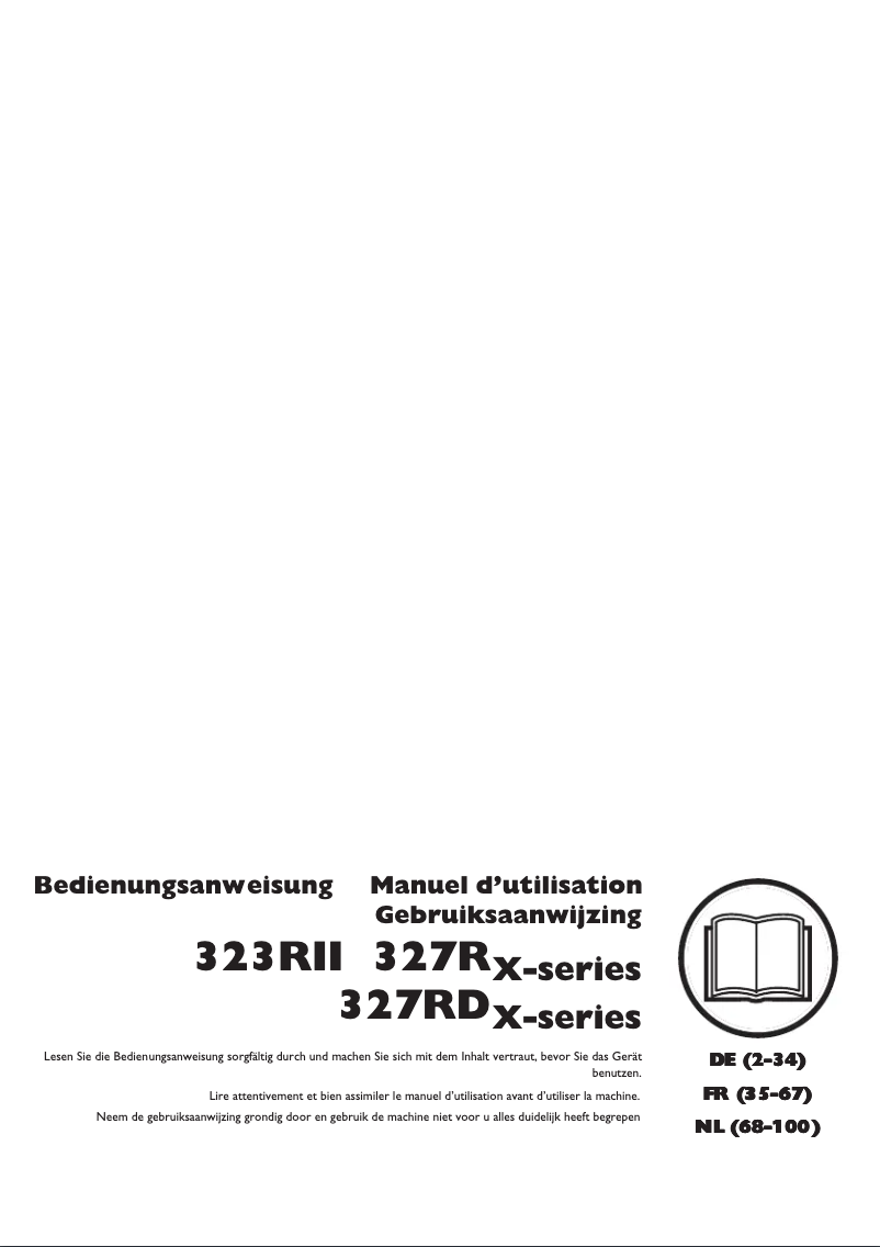 Página nº 1 - Manual de usuario Husqvarna 323RII