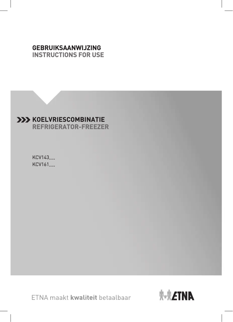 Página 1 del manual Manual de usuario Etna KCV143ZWA