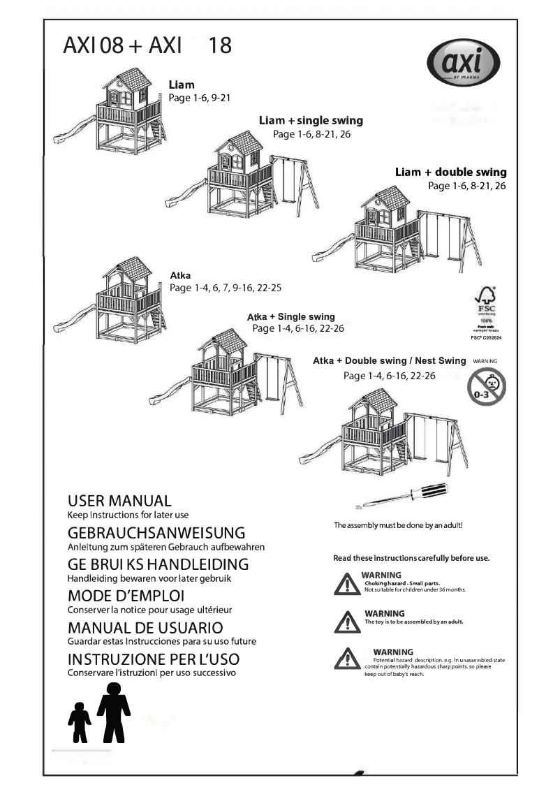 Imagen de la primera página del manual del dispositivo Liam