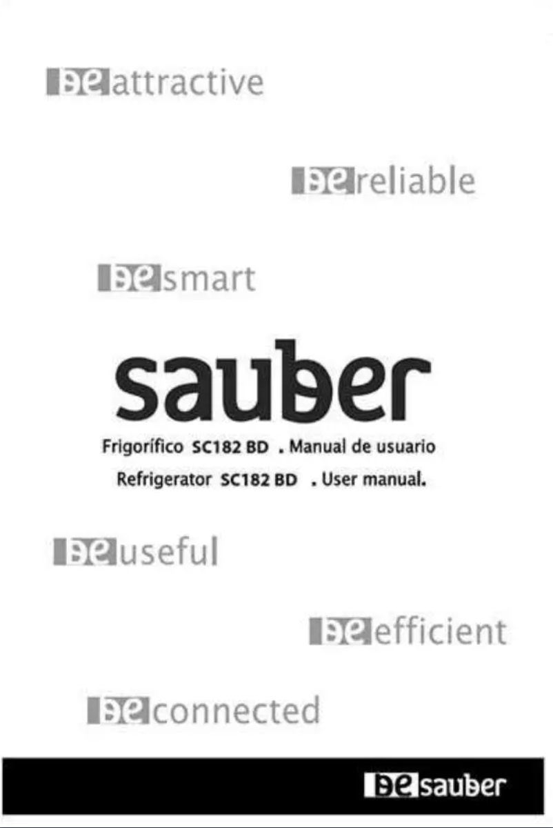 Imagen de la primera página del manual del dispositivo SC182BD