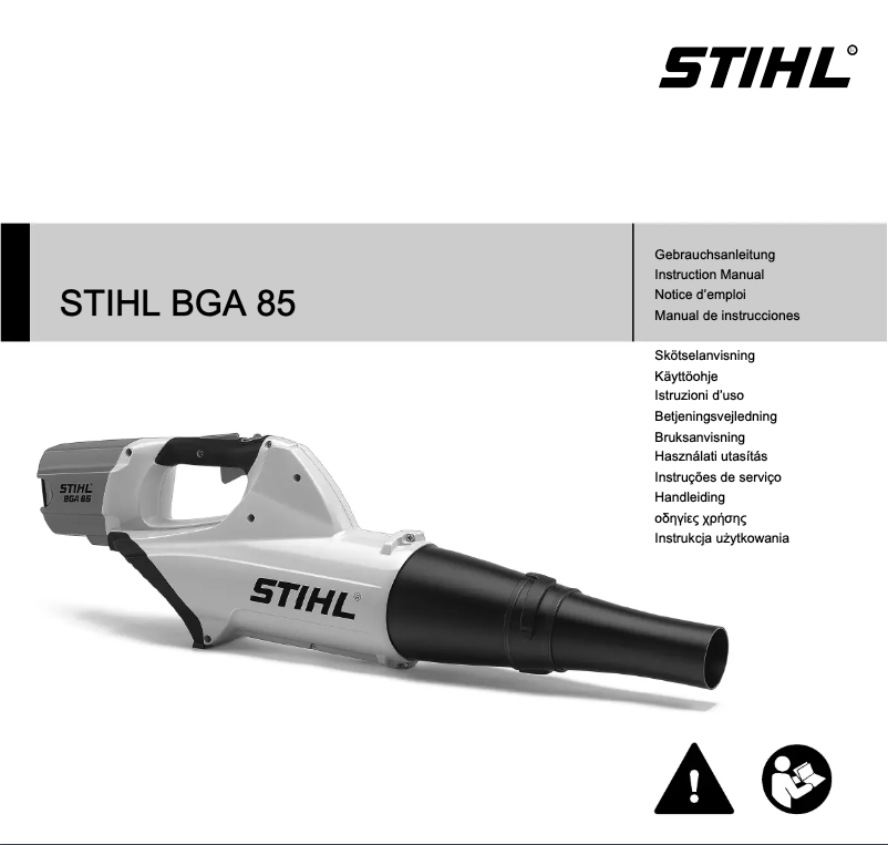 Página 1 del manual Manual de usuario Stihl BGA 85