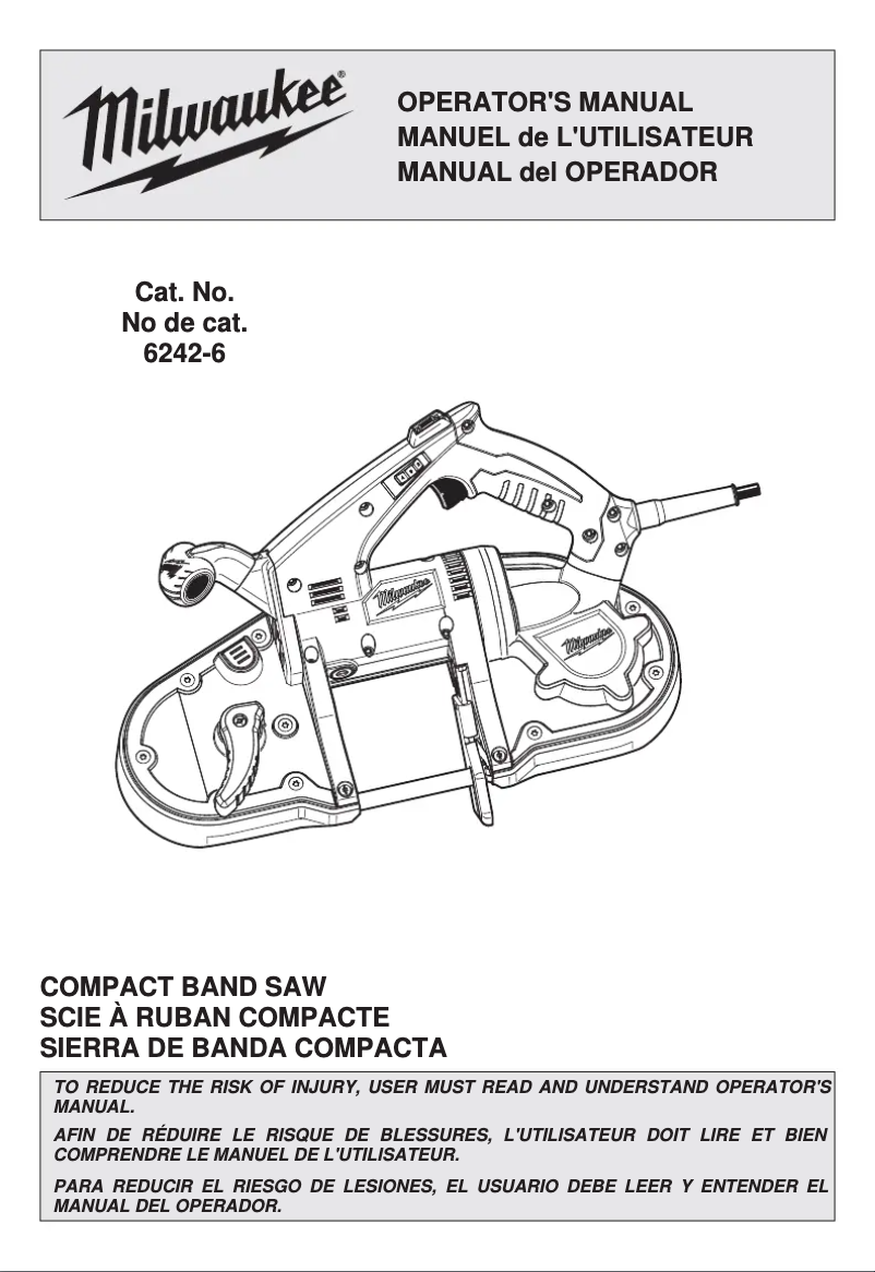 Página 1 del manual Manual de usuario Milwaukee 6242-6