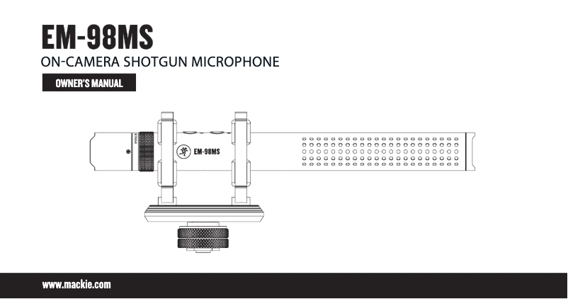 Imagen de la primera página del manual del dispositivo EM-98MS