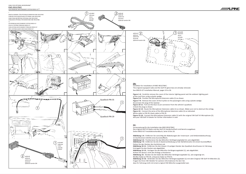 Imagen de la primera página del manual del dispositivo KWE-901G7MIC
