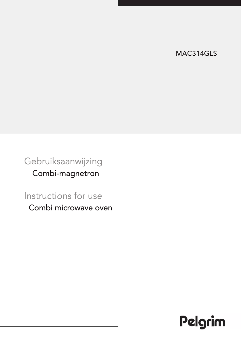 Página 1 del manual Manual de usuario Pelgrim MAC314GLS