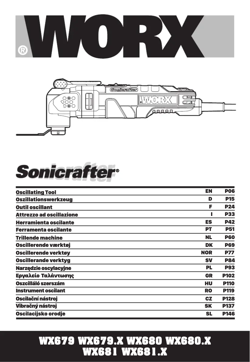 Página 1 del manual Manual de usuario Worx WX681