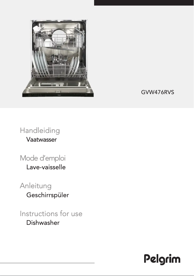 Imagen de la primera página del manual del dispositivo GVW476