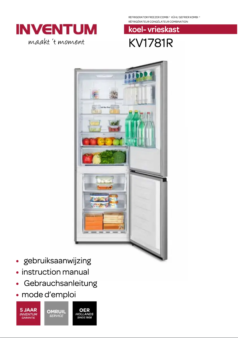 Página 1 del manual Manual de usuario Inventum KV1781R