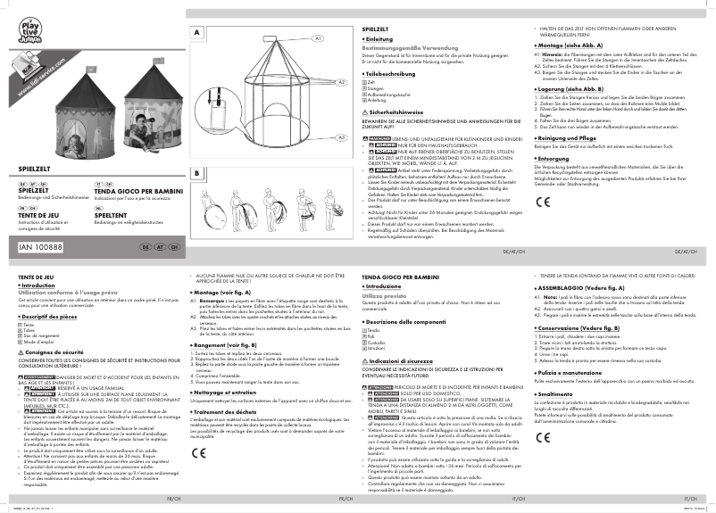 Imagen de la primera página del manual del dispositivo IAN 100888