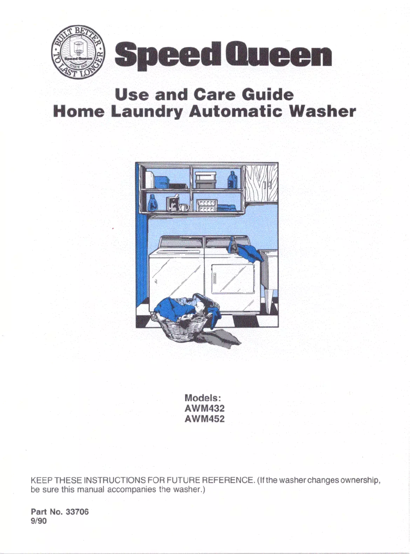 Imagen de la primera página del manual del dispositivo AWM452W