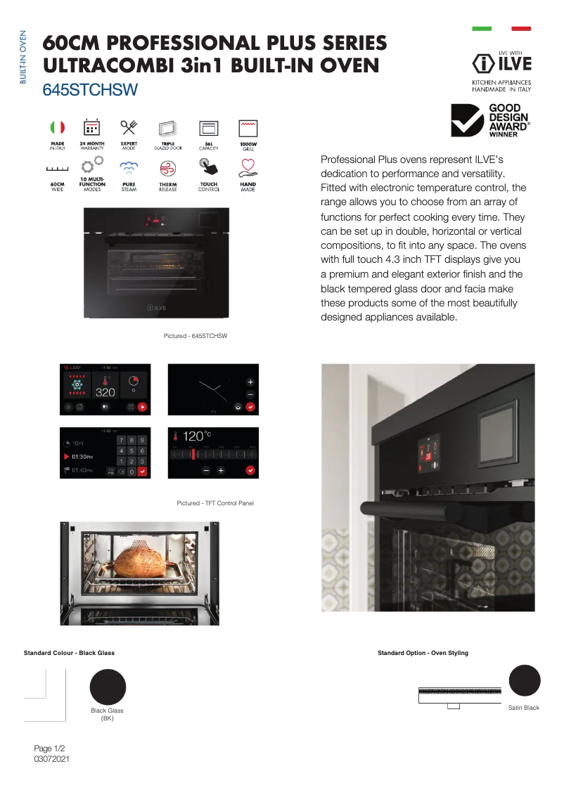 Imagen de la primera página del manual del dispositivo 645STCHSWBK