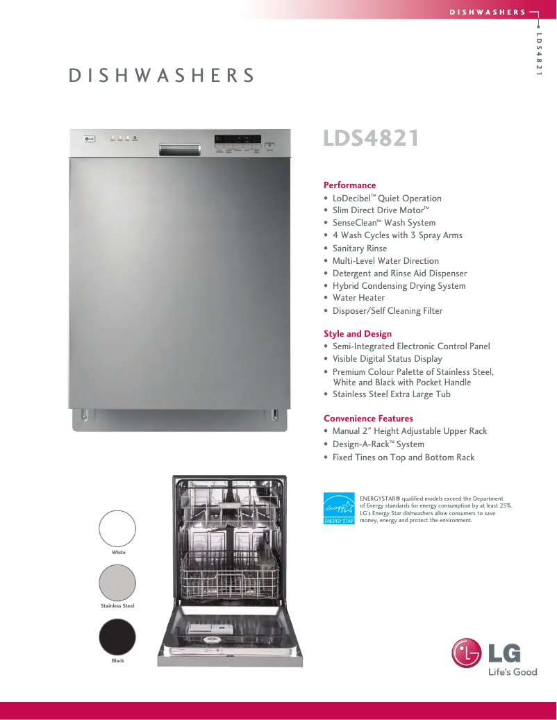 Imagen de la primera página del manual del dispositivo LDS4821ST