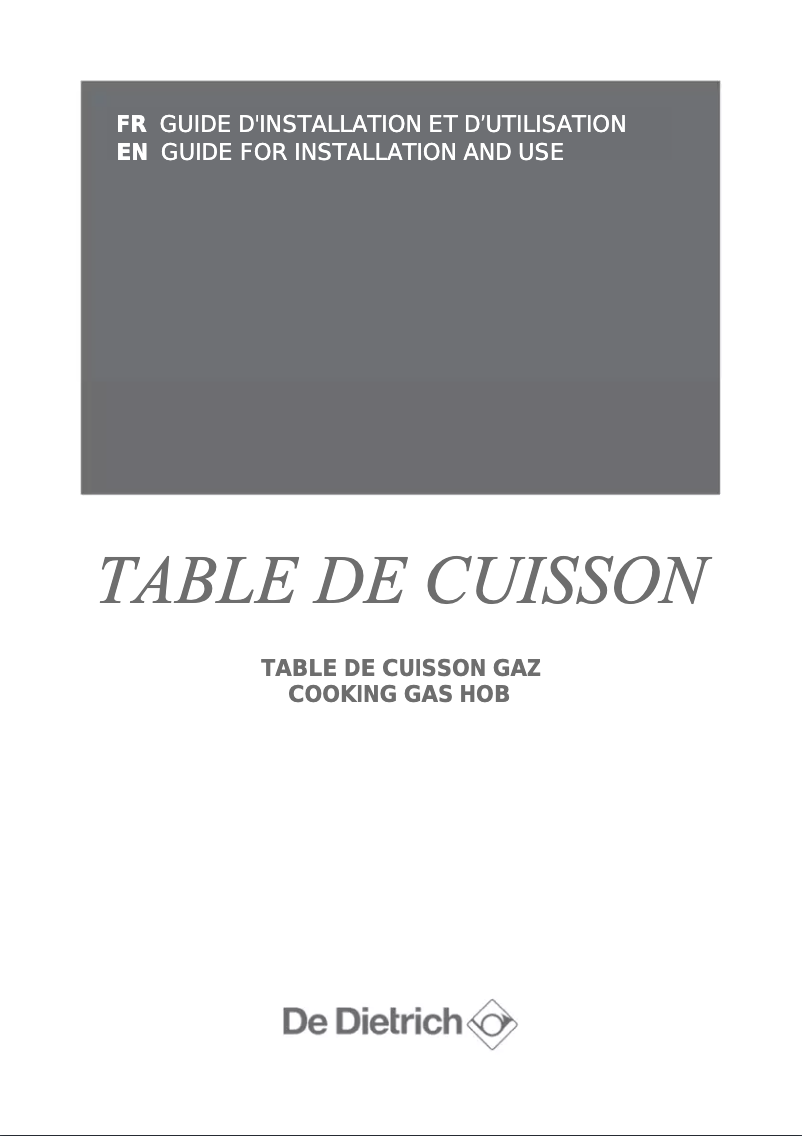 Página 1 del manual Manual de usuario De Dietrich DPE7610FM