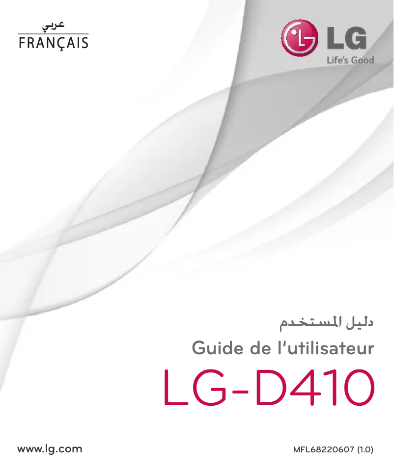 Imagen de la primera página del manual del dispositivo LG-D410