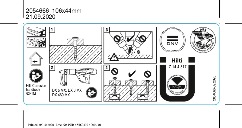 Página 1 del manual Manual de usuario Hilti X-U MX