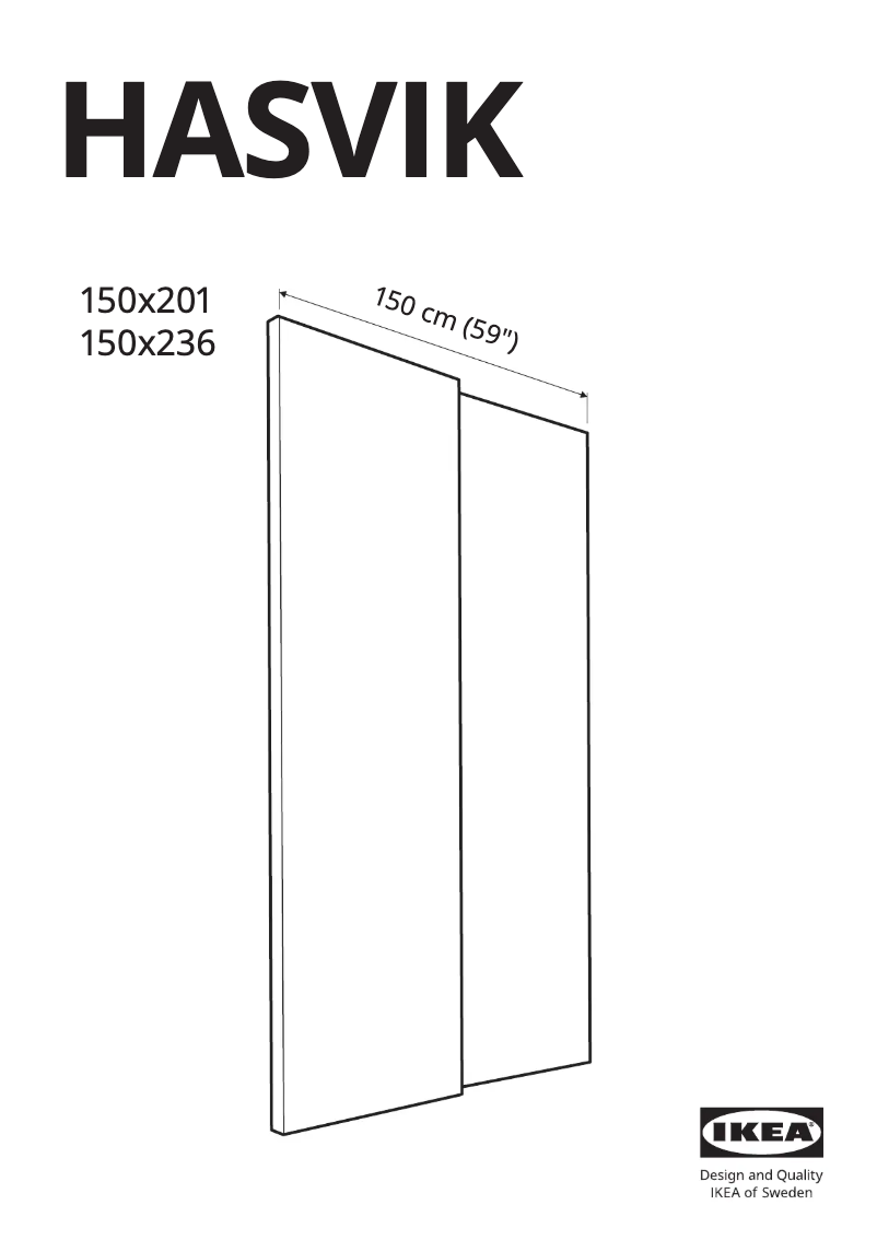 Página 1 del manual Manual de usuario Ikea HASVIK 305.773.21
