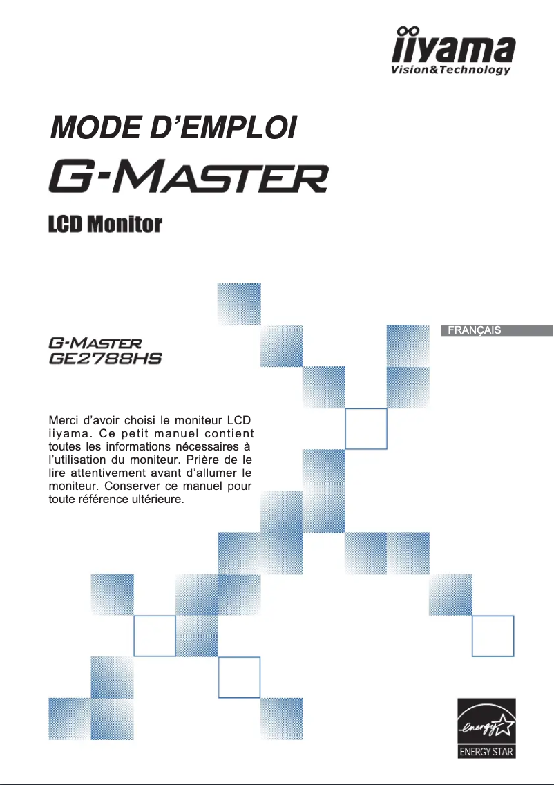 Página nº 1 - Manual de usuario Iiyama G-MASTER GE2788HS-B2