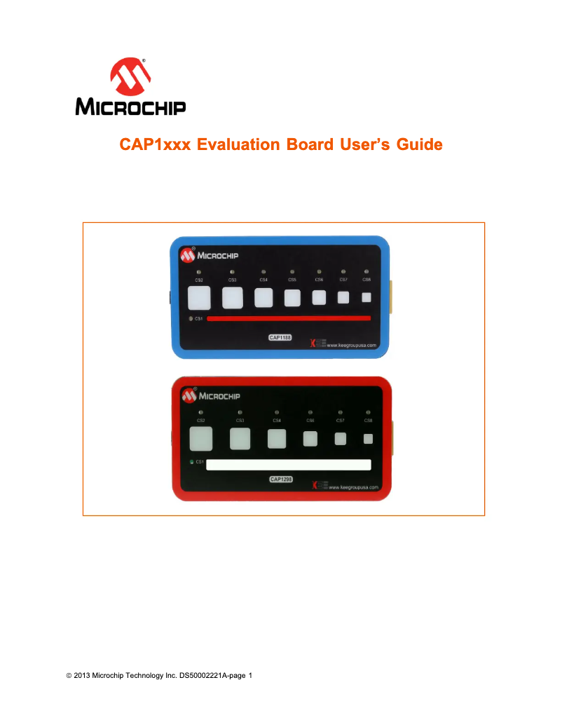 Imagen de la primera página del manual del dispositivo CAP1166