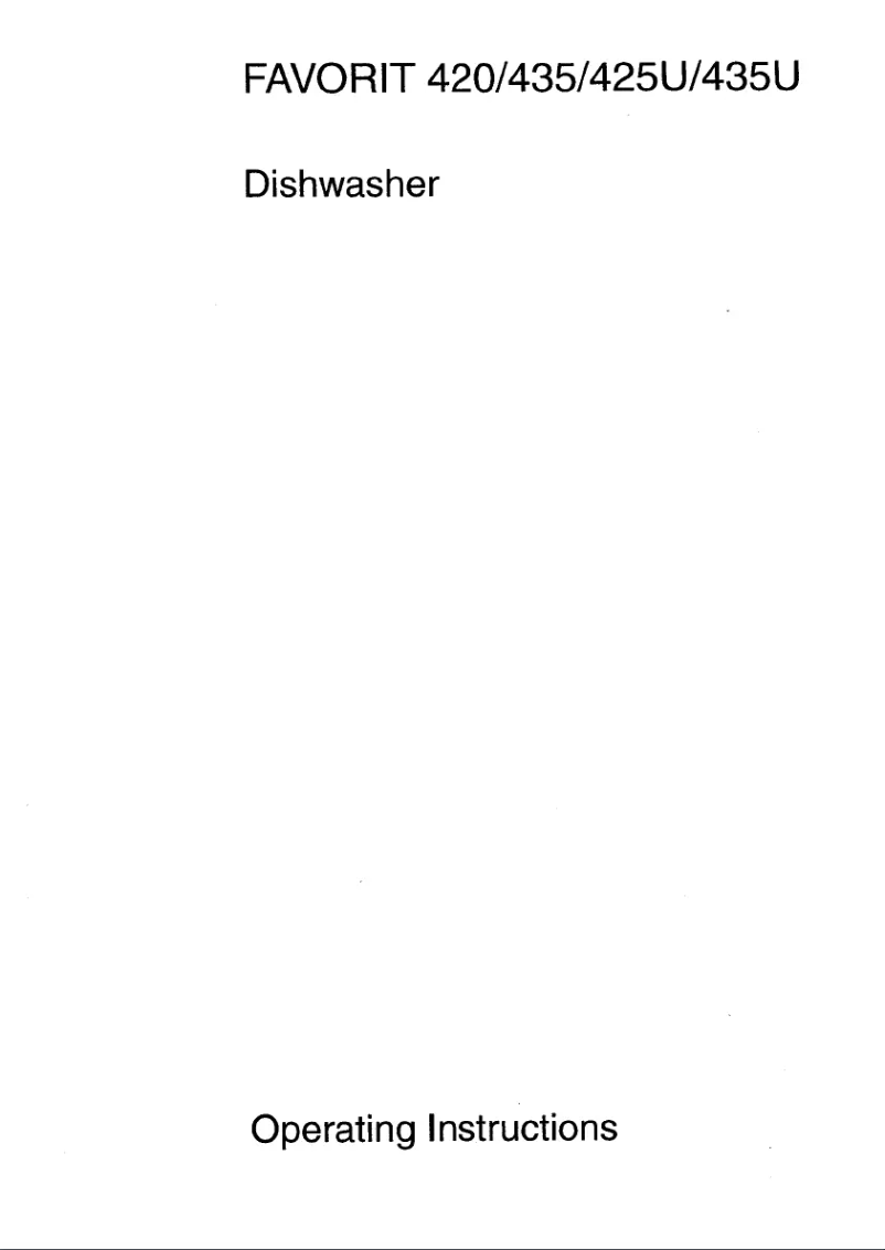 Imagen de la primera página del manual del dispositivo Favorit 435I SB