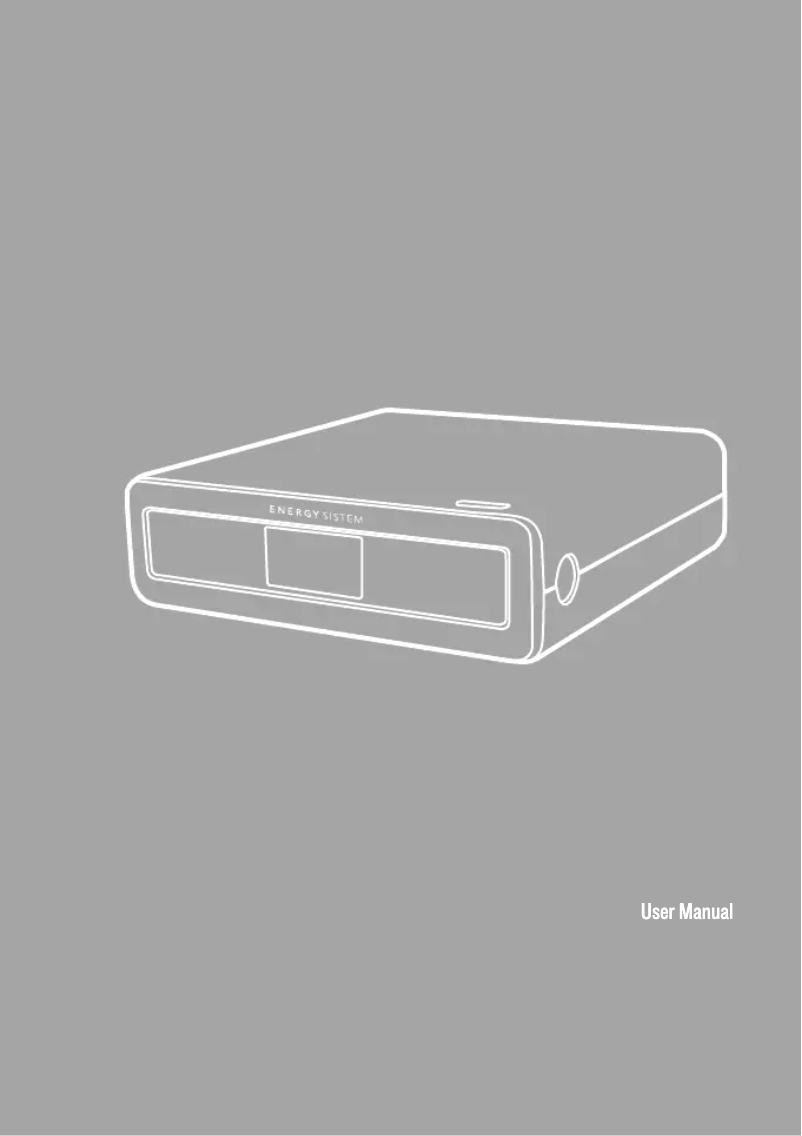 Página 1 del manual Manual de usuario Energy Sistem P4350