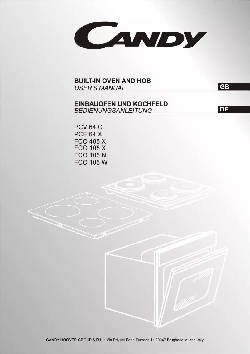 Imagen de la primera página del manual del dispositivo FCO 105 X