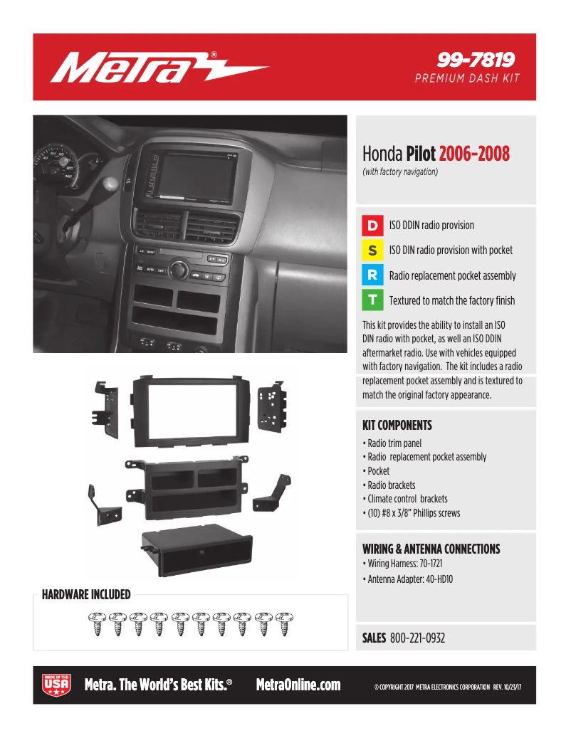 Imagen de la primera página del manual del dispositivo 99-7819