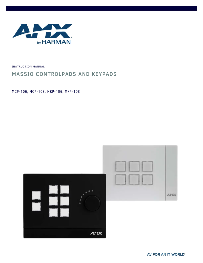 Imagen de la primera página del manual del dispositivo MCP-106