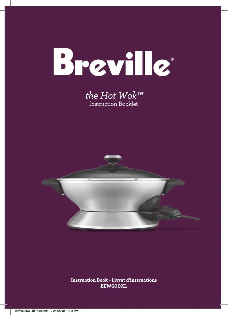 Página 1 del manual Manual de usuario Breville Hot Wok BEW600XL