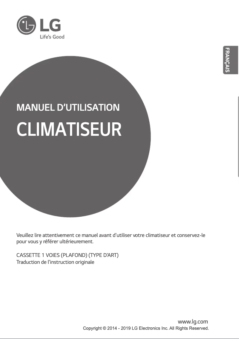 Imagen de la primera página del manual del dispositivo AMNW12GTUA0