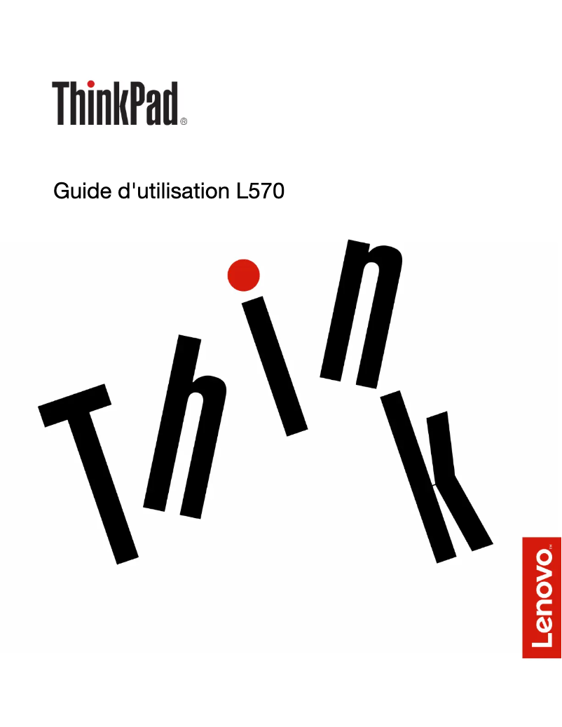 Imagen de la primera página del manual del dispositivo Thinkpad L570